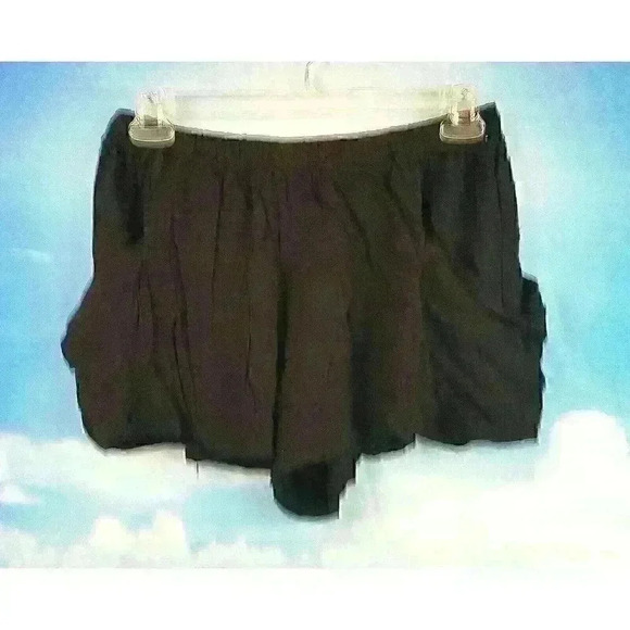 FOREVER 21 PLUS Womans BLACK Shorts Lightweight STRETCH Floppy Pockets size XL - Picture 2 of 4